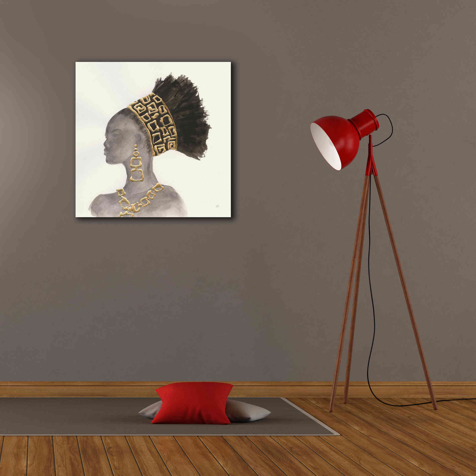 'Headdress Beauty II' by Chris Paschke, Giclee Canvas Wall Art,26 x 26