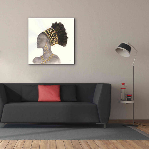 Image of 'Headdress Beauty II' by Chris Paschke, Giclee Canvas Wall Art,37 x 37