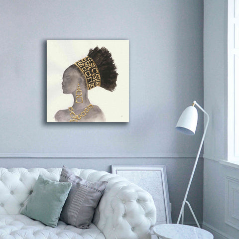 Image of 'Headdress Beauty II' by Chris Paschke, Giclee Canvas Wall Art,37 x 37