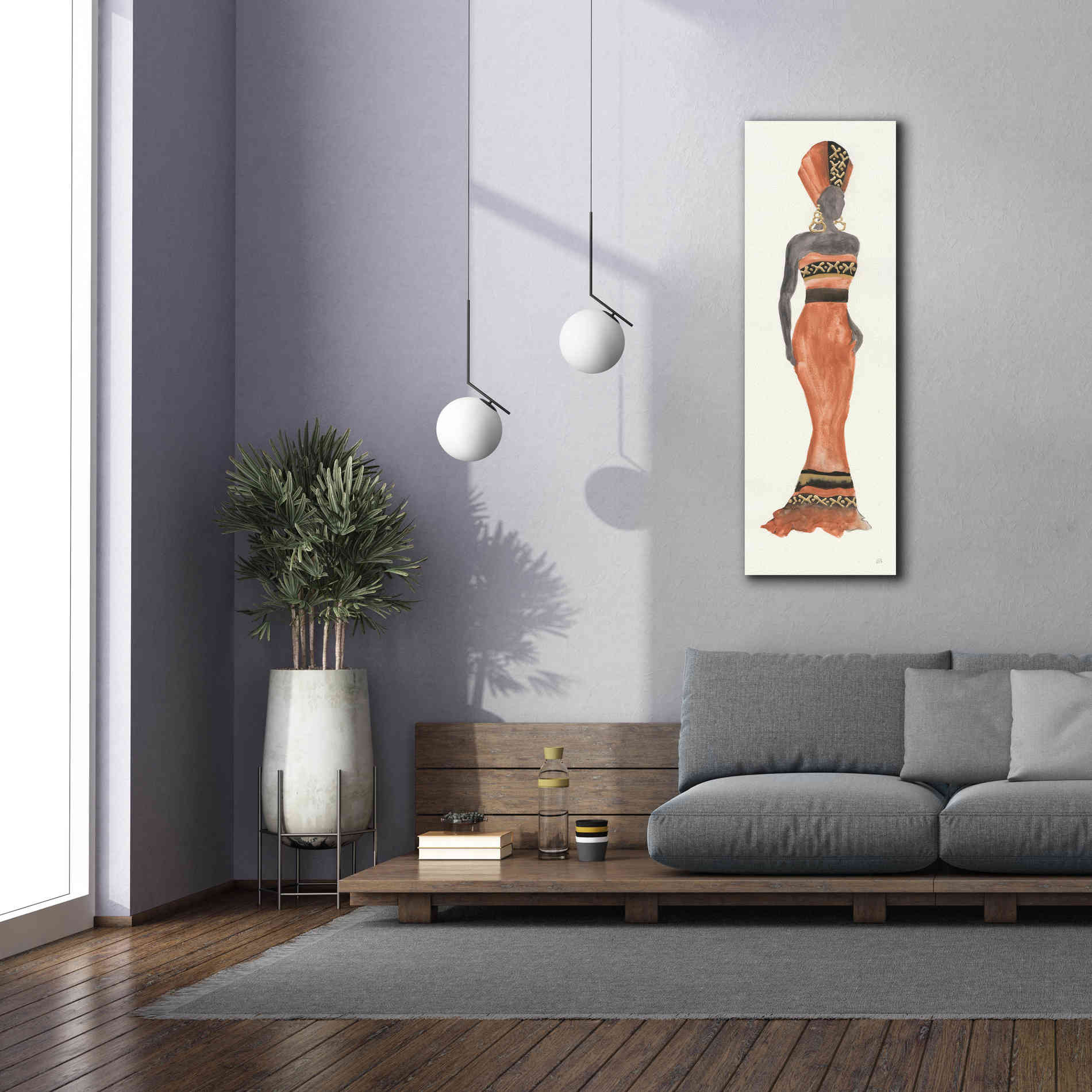 'Global Fashion I' by Chris Paschke, Giclee Canvas Wall Art,20 x 60