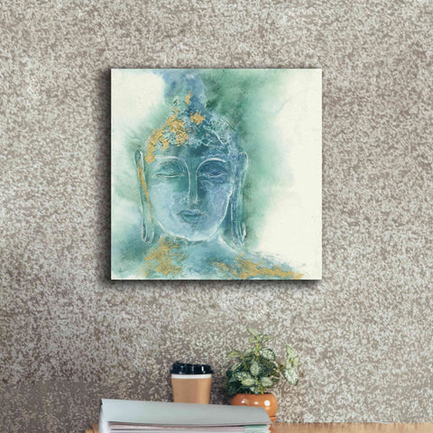 Image of 'Gilded Buddha I' by Chris Paschke, Giclee Canvas Wall Art,18 x 18