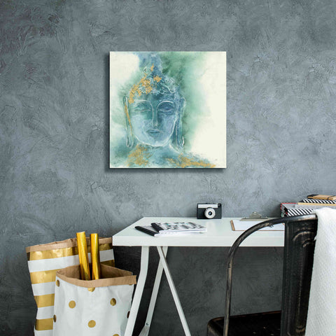 Image of 'Gilded Buddha I' by Chris Paschke, Giclee Canvas Wall Art,18 x 18