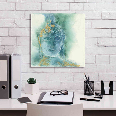 Image of 'Gilded Buddha I' by Chris Paschke, Giclee Canvas Wall Art,18 x 18