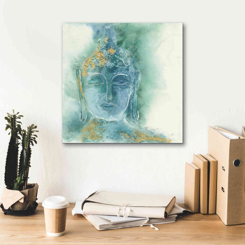 Image of 'Gilded Buddha I' by Chris Paschke, Giclee Canvas Wall Art,18 x 18