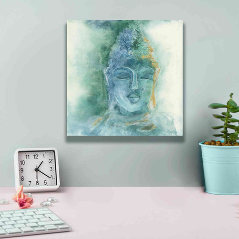 Image of 'Gilded Buddha II' by Chris Paschke, Giclee Canvas Wall Art,12 x 12