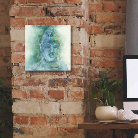 Image of 'Gilded Buddha II' by Chris Paschke, Giclee Canvas Wall Art,12 x 12