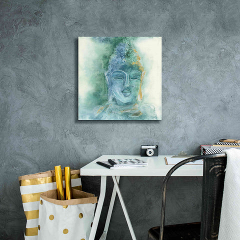Image of 'Gilded Buddha II' by Chris Paschke, Giclee Canvas Wall Art,18 x 18