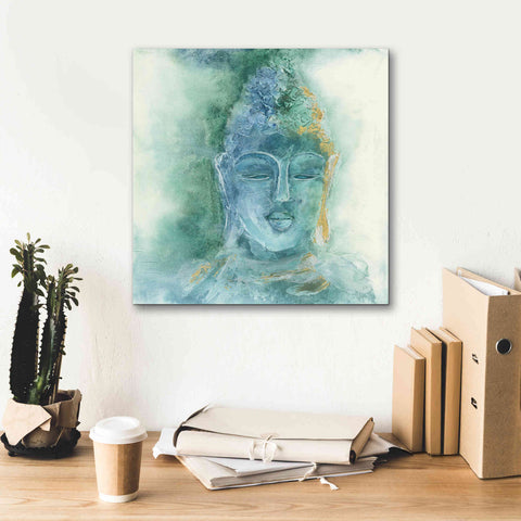 Image of 'Gilded Buddha II' by Chris Paschke, Giclee Canvas Wall Art,18 x 18