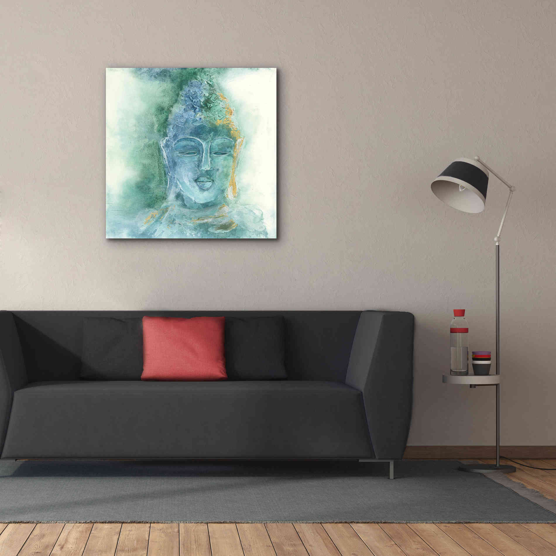 'Gilded Buddha II' by Chris Paschke, Giclee Canvas Wall Art,37 x 37