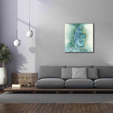 Image of 'Gilded Buddha II' by Chris Paschke, Giclee Canvas Wall Art,37 x 37