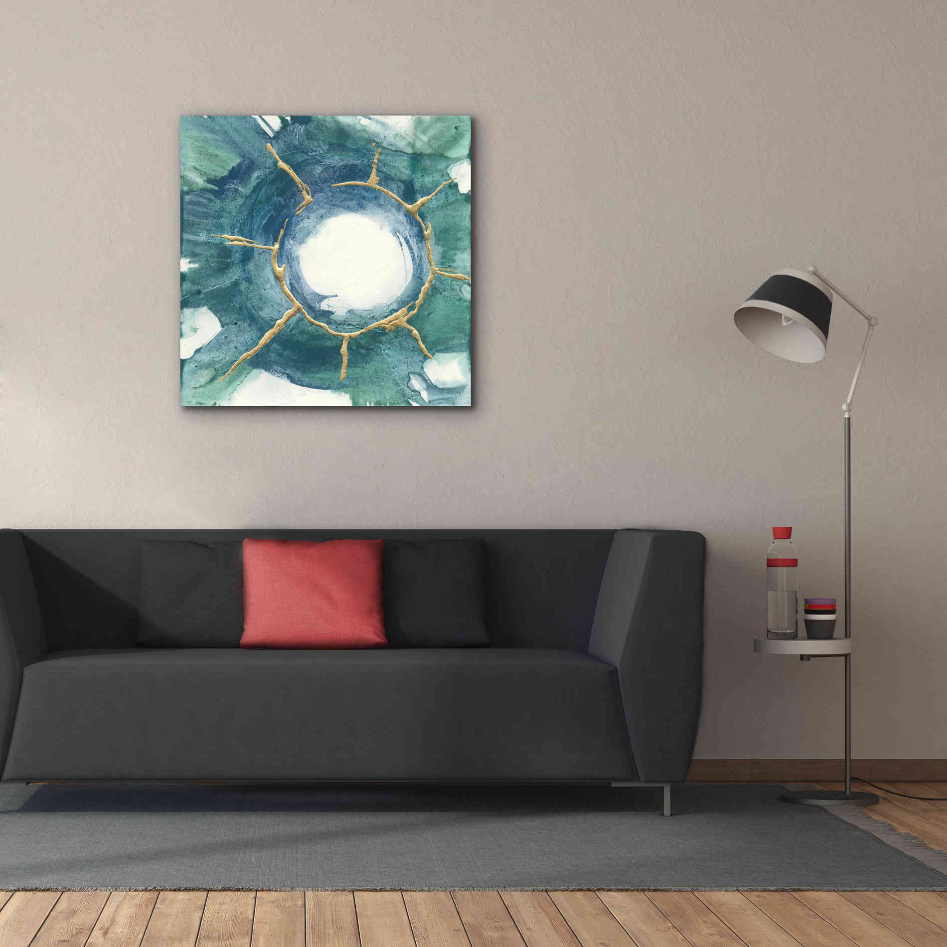 'Dharma Wheel I' by Chris Paschke, Giclee Canvas Wall Art,37 x 37