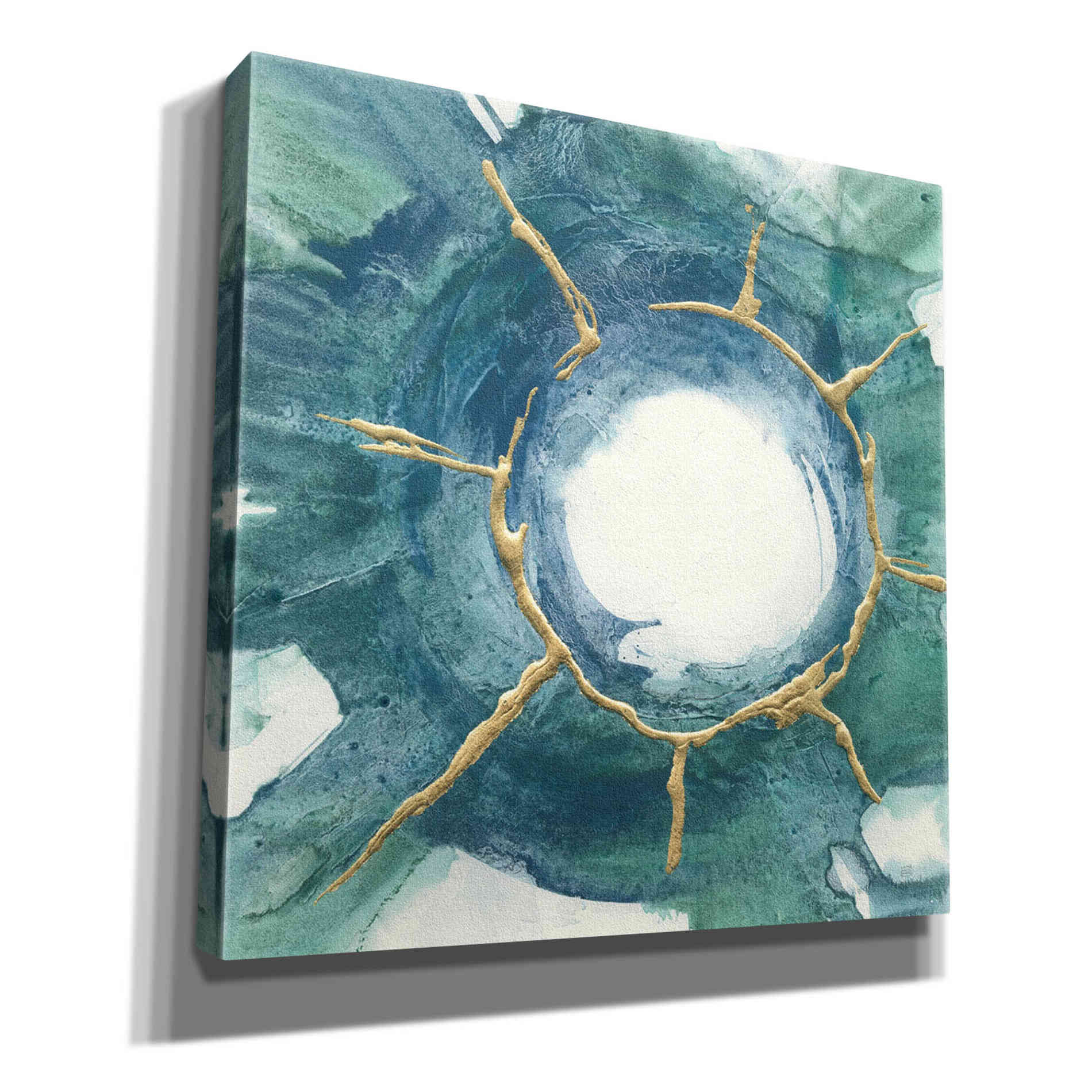 'Dharma Wheel I' by Chris Paschke, Giclee Canvas Wall Art