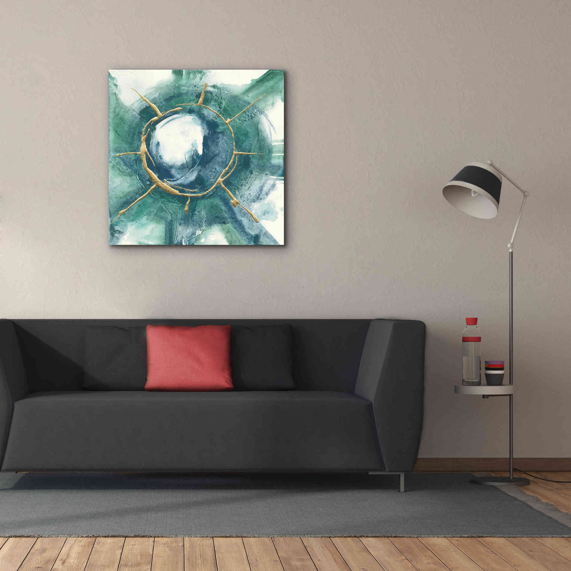 'Dharma Wheel II' by Chris Paschke, Giclee Canvas Wall Art,37 x 37