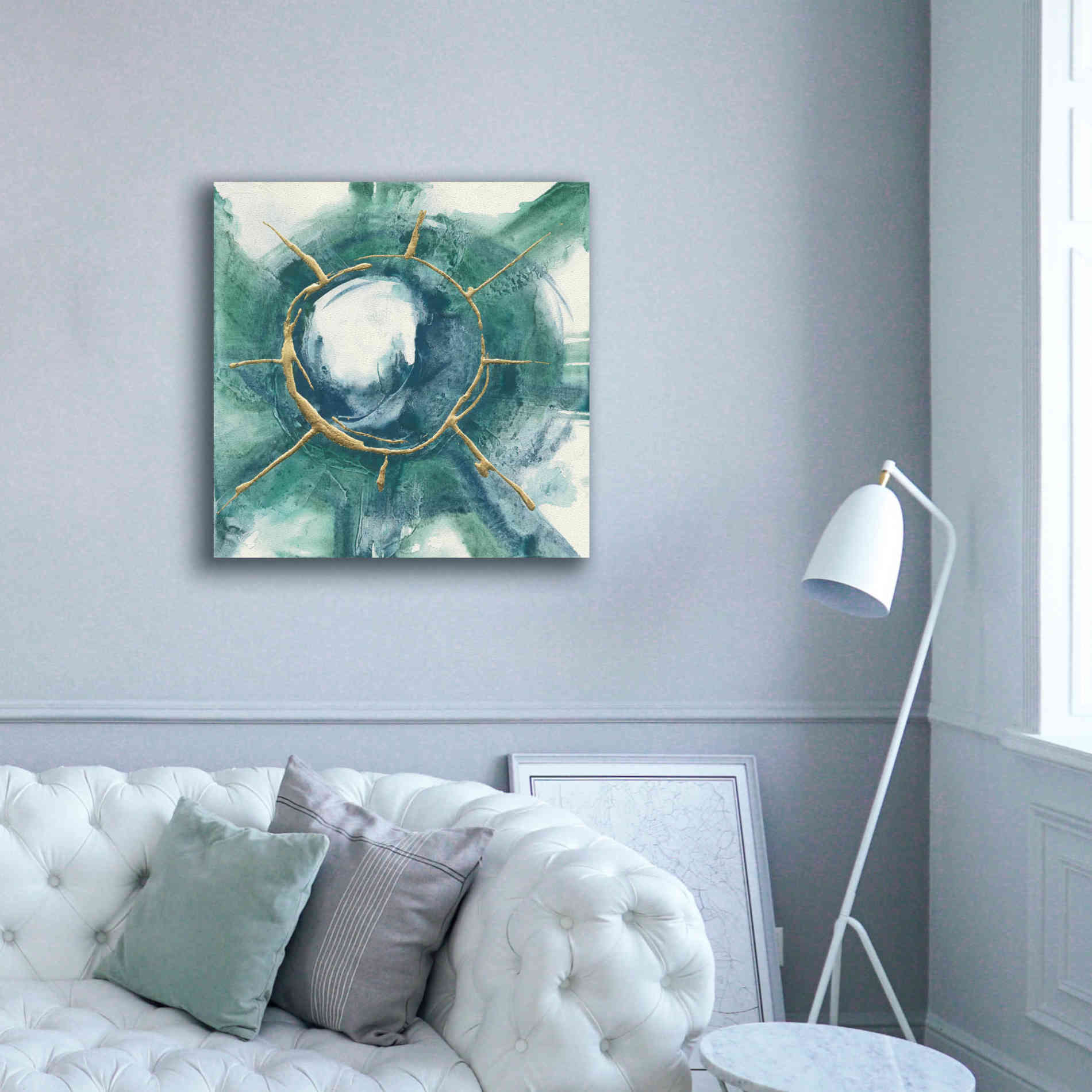 'Dharma Wheel II' by Chris Paschke, Giclee Canvas Wall Art,37 x 37