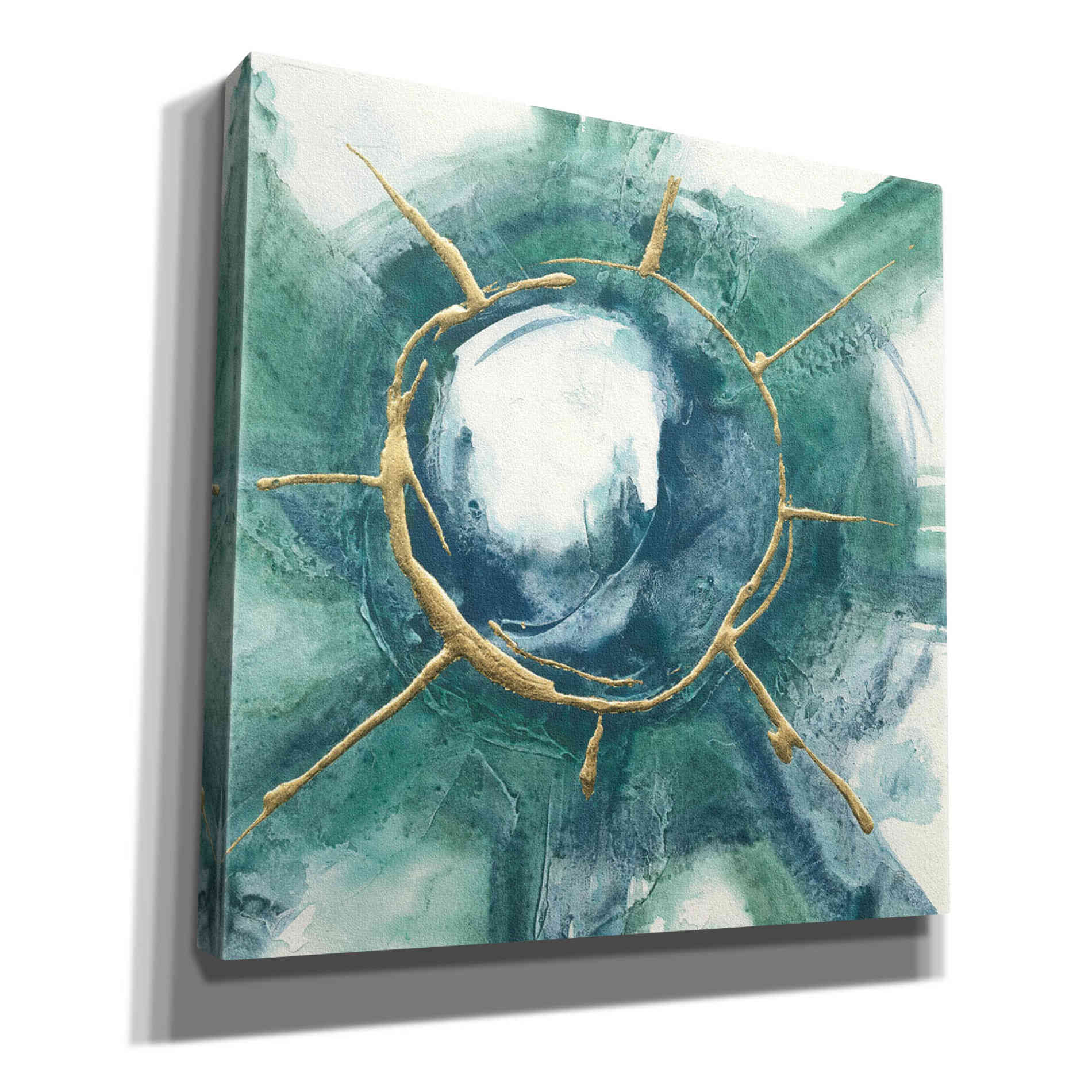 'Dharma Wheel II' by Chris Paschke, Giclee Canvas Wall Art