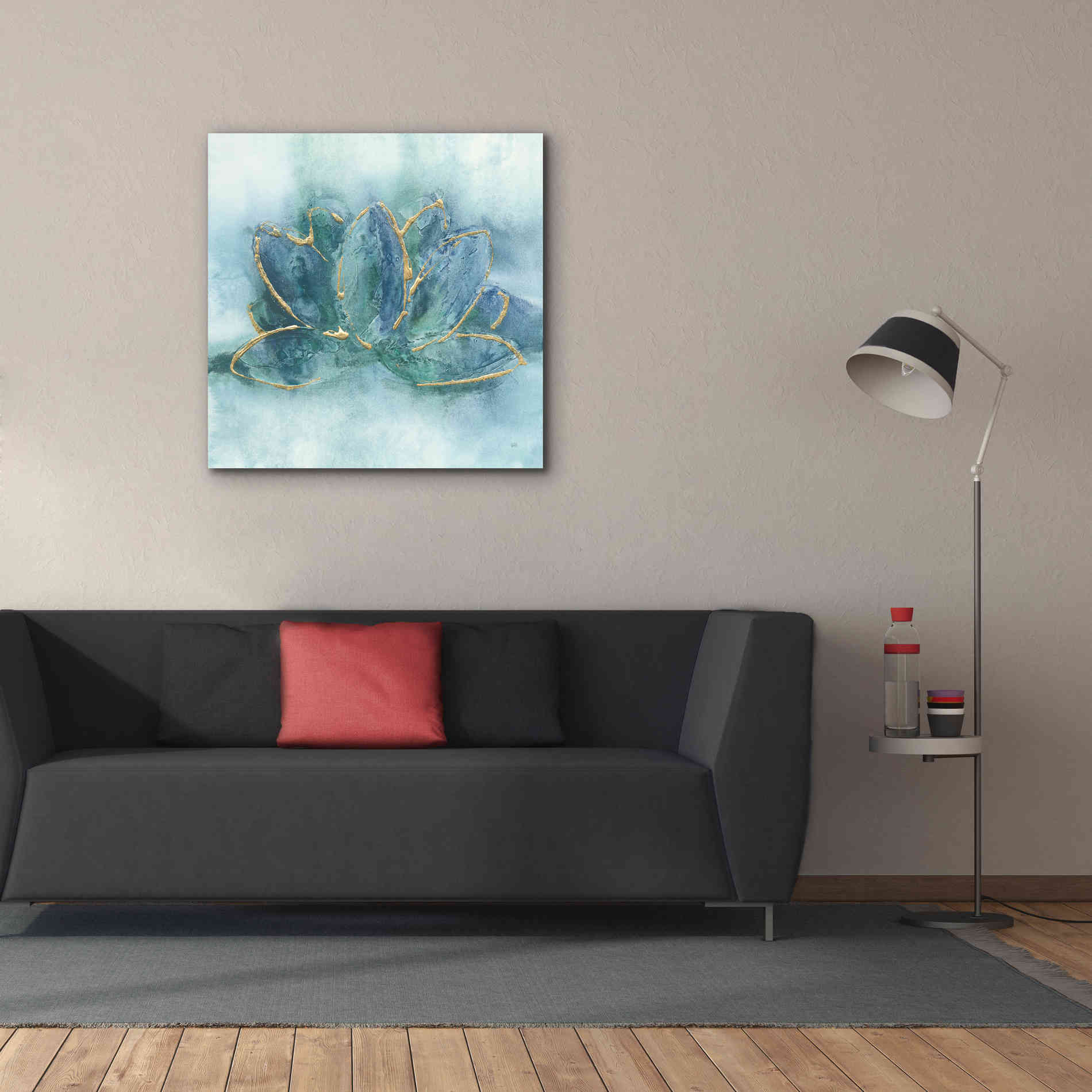 'Buddha Lotus' by Chris Paschke, Giclee Canvas Wall Art,37 x 37