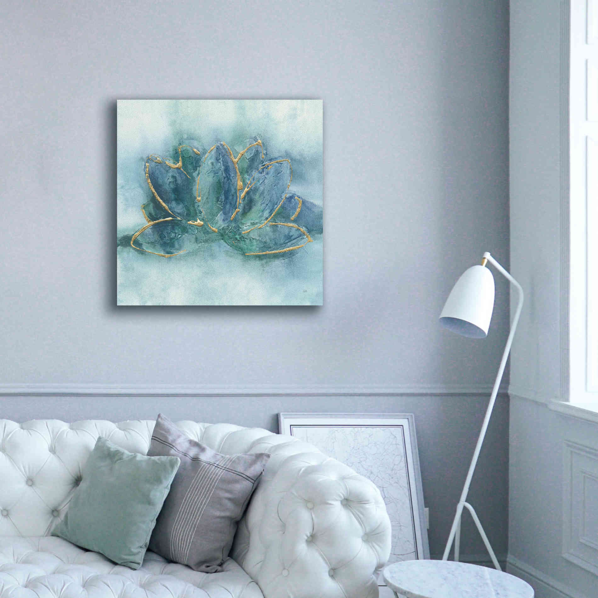 'Buddha Lotus' by Chris Paschke, Giclee Canvas Wall Art,37 x 37