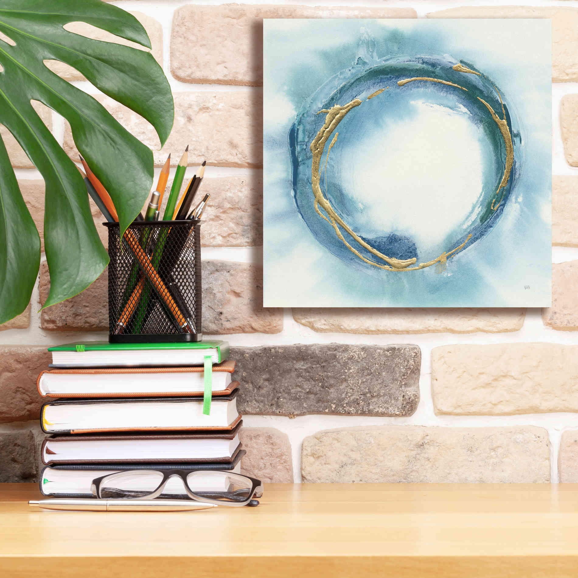 'Buddha Enso' by Chris Paschke, Giclee Canvas Wall Art,12 x 12