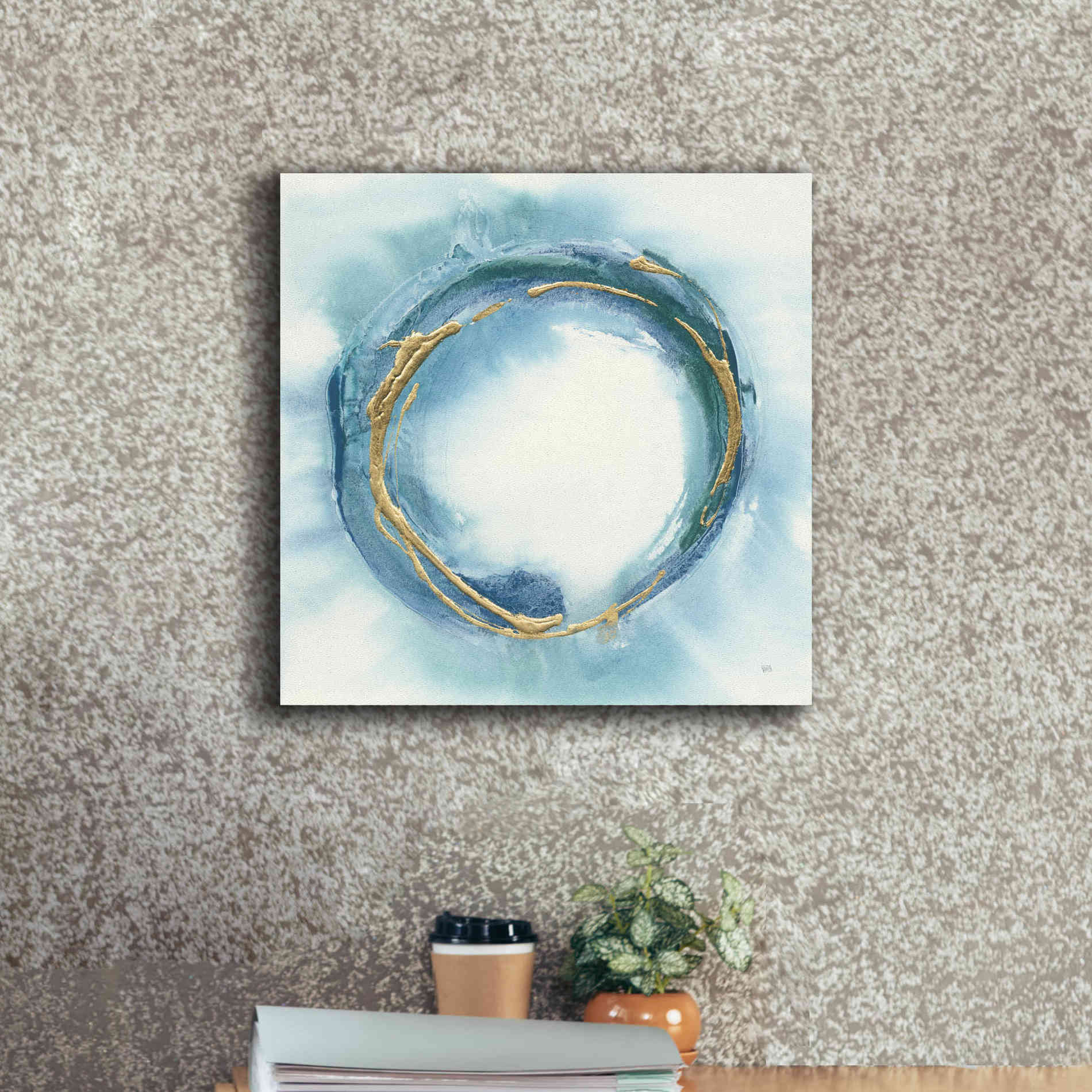 'Buddha Enso' by Chris Paschke, Giclee Canvas Wall Art,18 x 18
