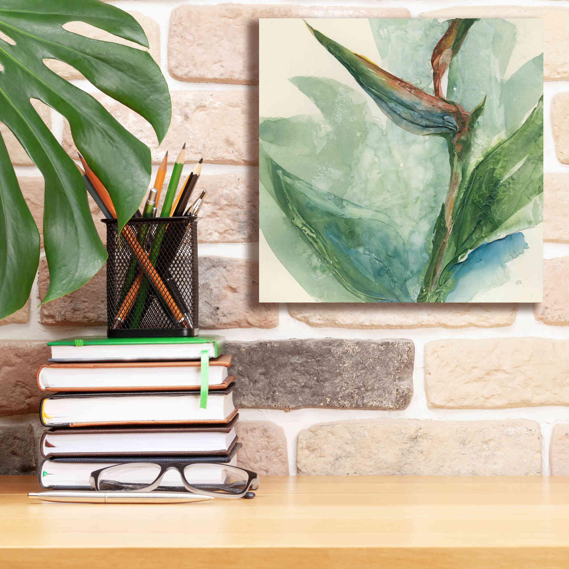 'Exotic Flower III' by Chris Paschke, Giclee Canvas Wall Art,12 x 12