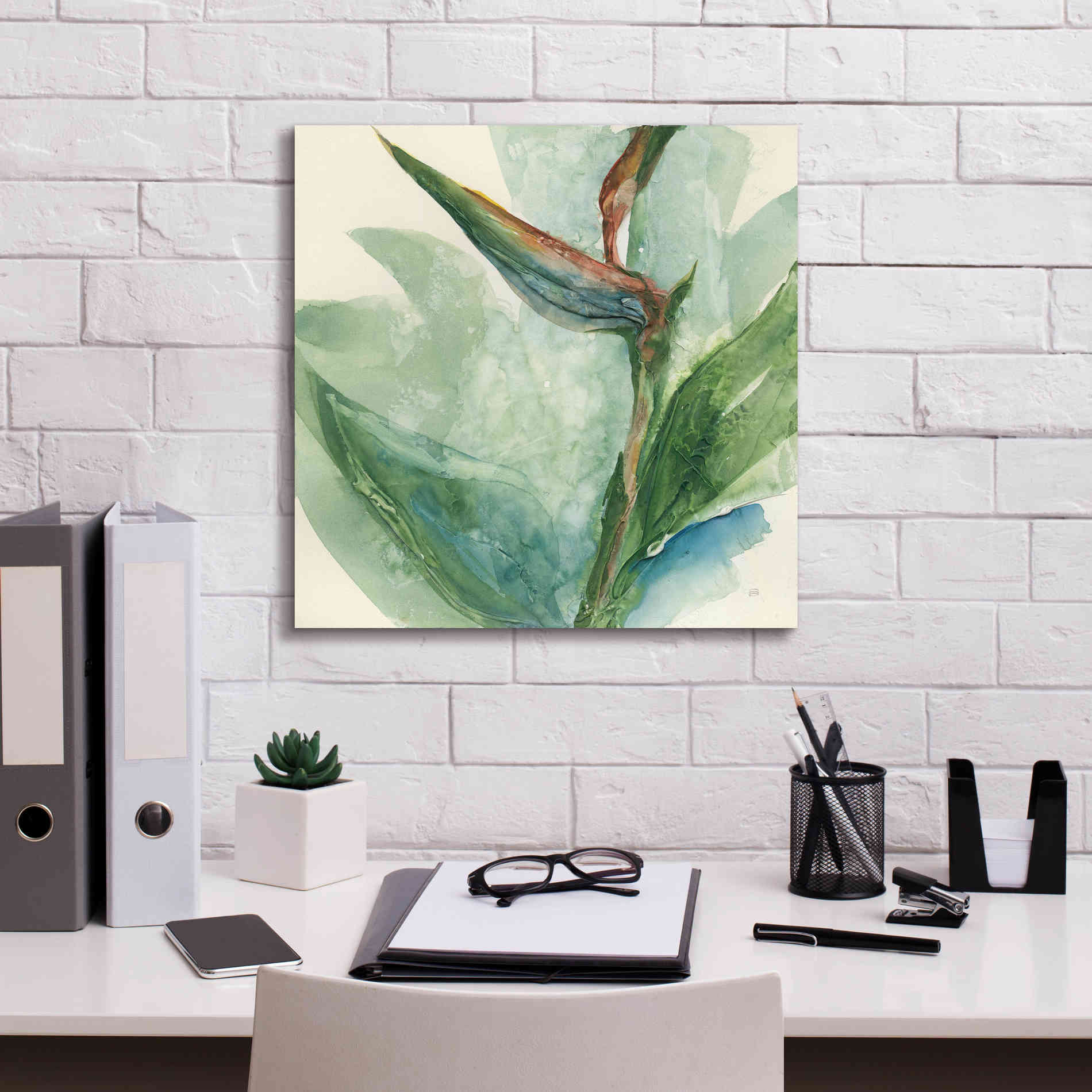 'Exotic Flower III' by Chris Paschke, Giclee Canvas Wall Art,18 x 18