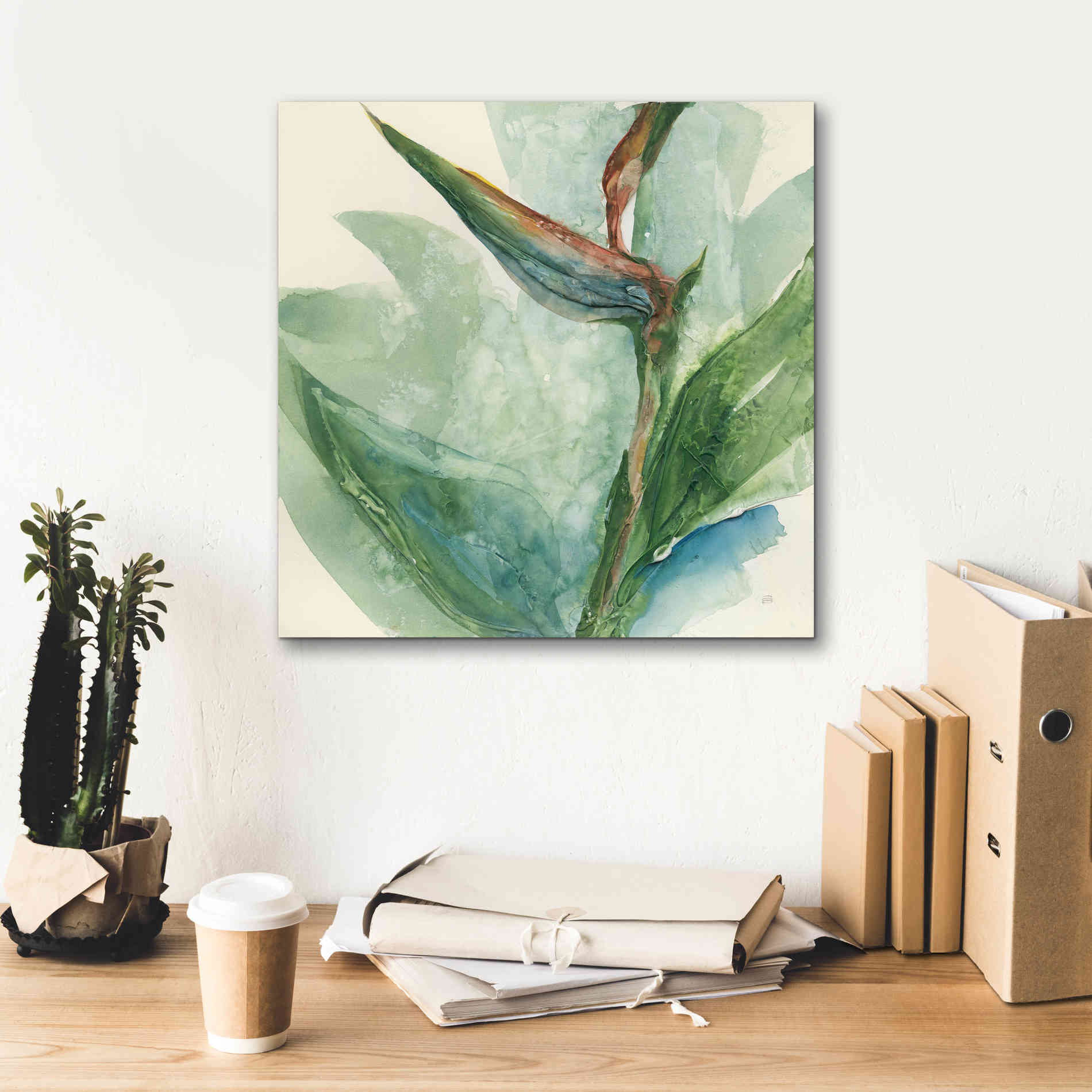 'Exotic Flower III' by Chris Paschke, Giclee Canvas Wall Art,18 x 18