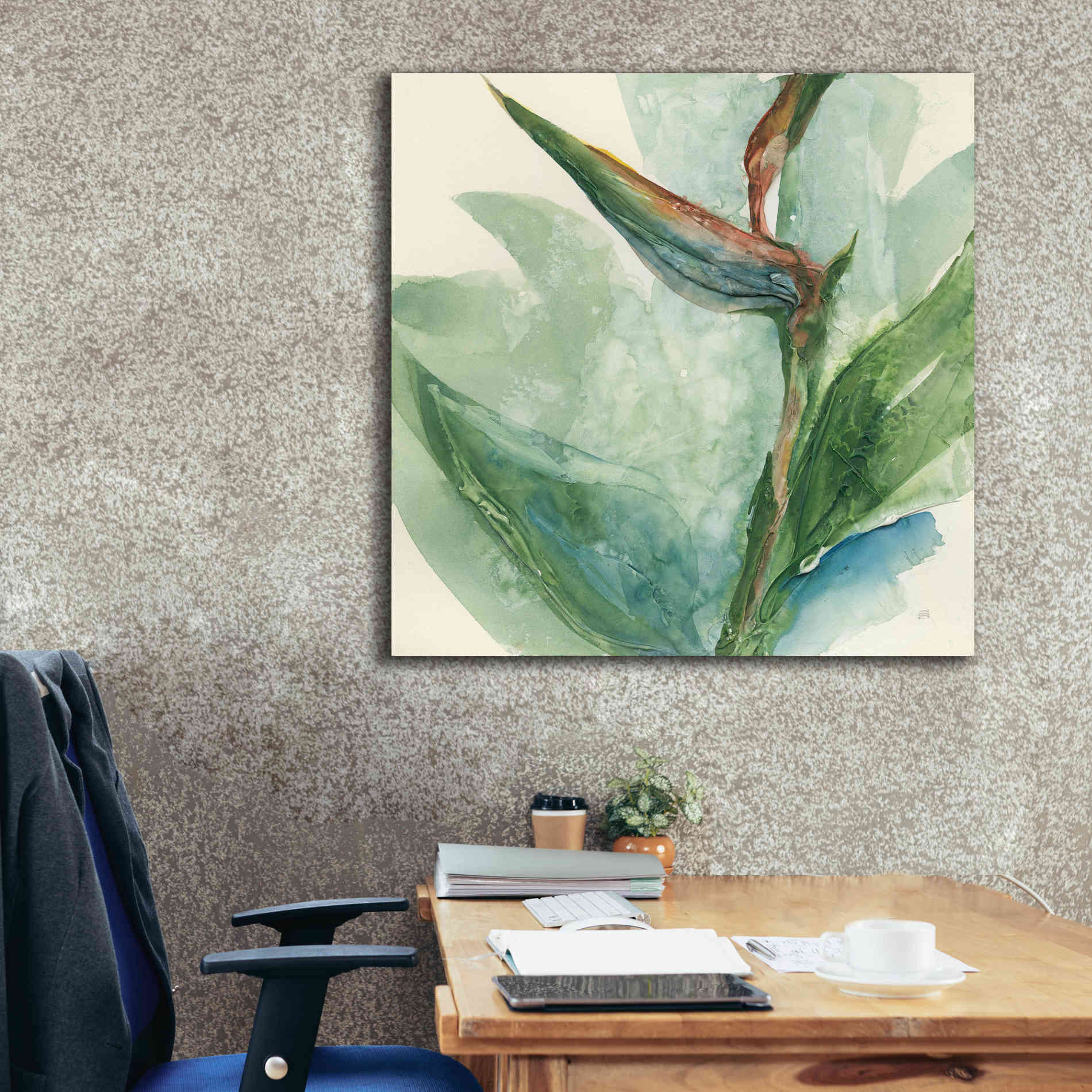 'Exotic Flower III' by Chris Paschke, Giclee Canvas Wall Art,37 x 37