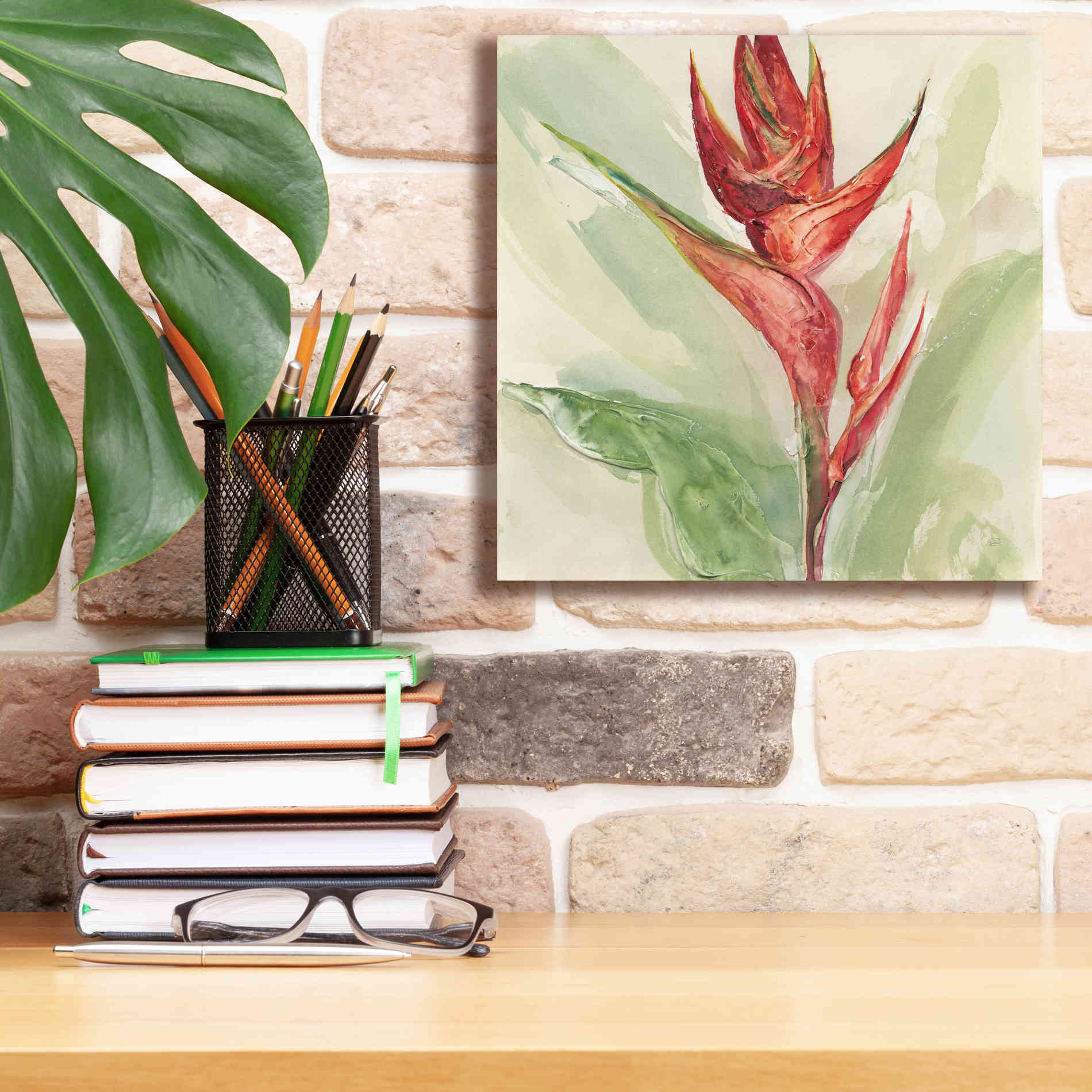 'Exotic Flower IV' by Chris Paschke, Giclee Canvas Wall Art,12 x 12