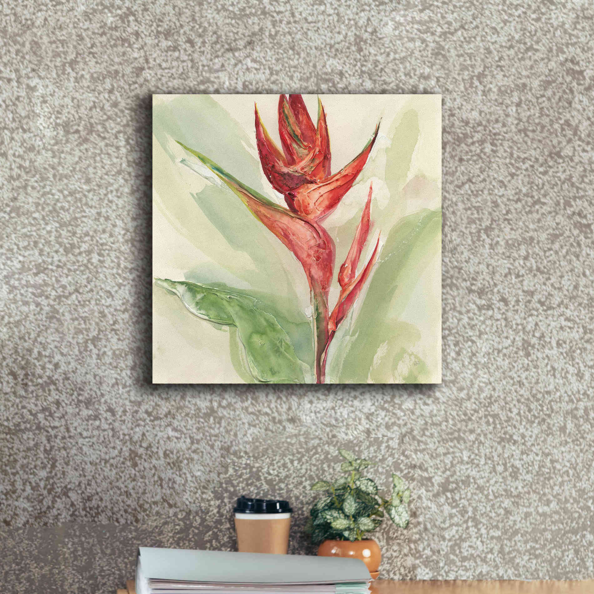 'Exotic Flower IV' by Chris Paschke, Giclee Canvas Wall Art,18 x 18