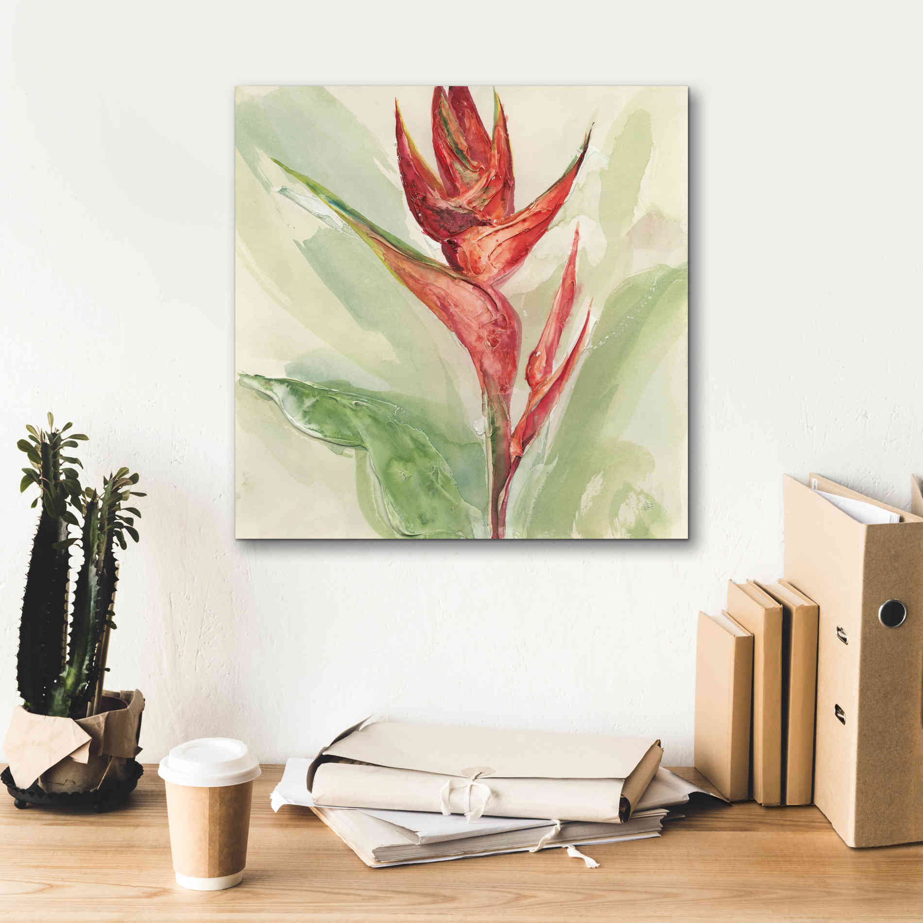 'Exotic Flower IV' by Chris Paschke, Giclee Canvas Wall Art,18 x 18