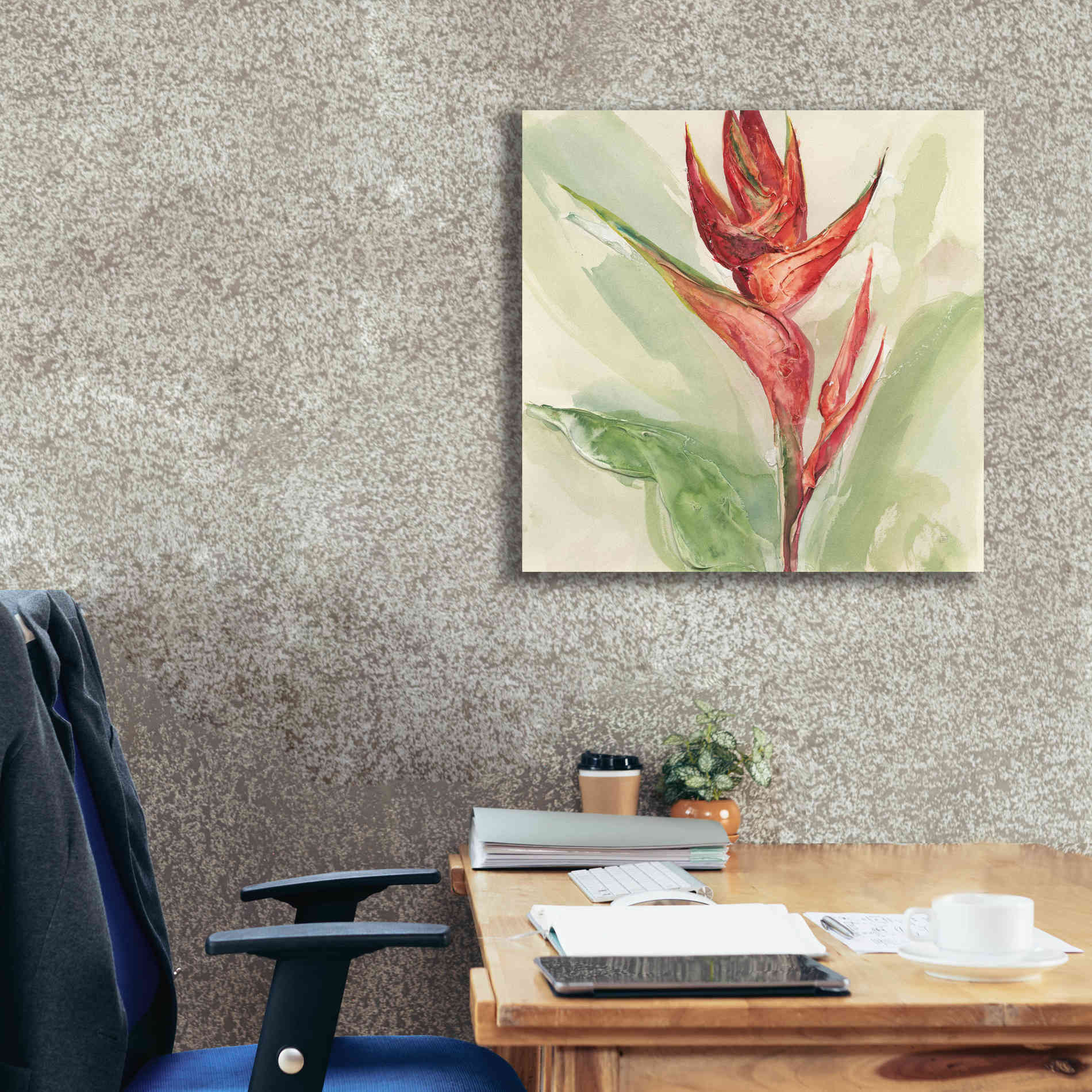 'Exotic Flower IV' by Chris Paschke, Giclee Canvas Wall Art,26 x 26