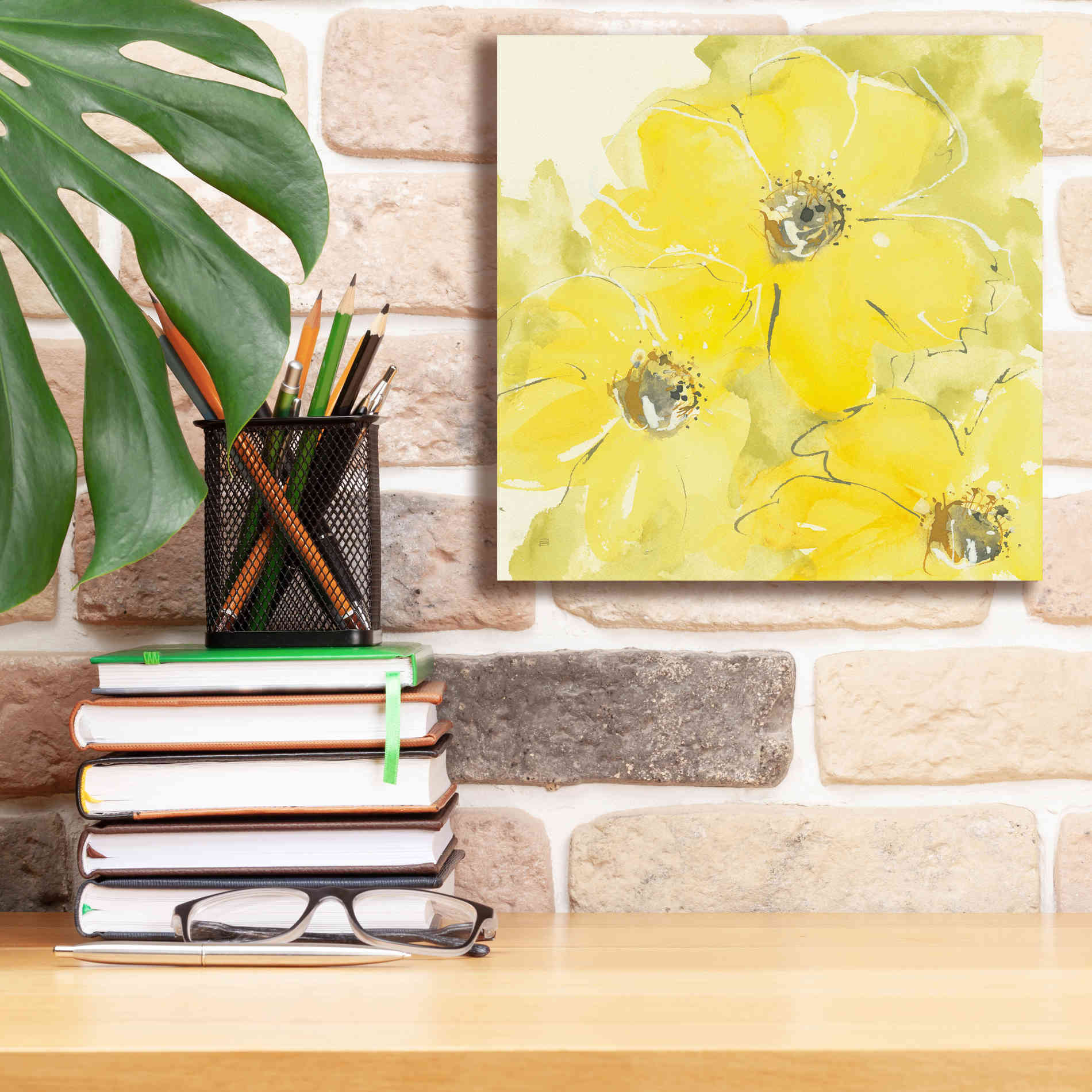 'Sunshine Cosmos I' by Chris Paschke, Giclee Canvas Wall Art,12 x 12