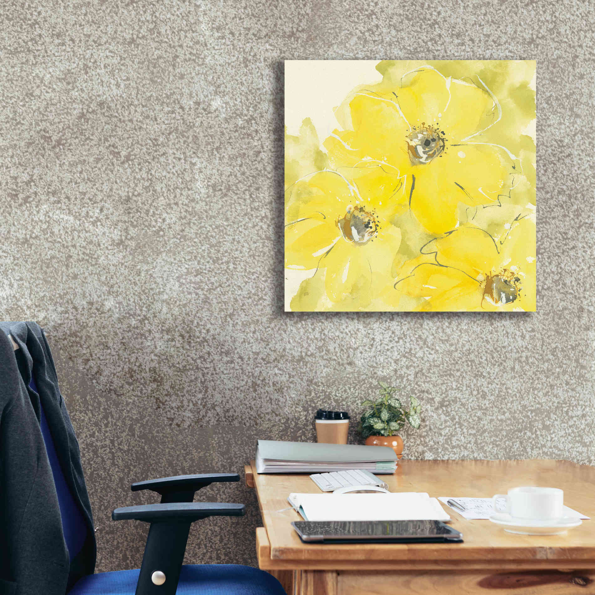 'Sunshine Cosmos I' by Chris Paschke, Giclee Canvas Wall Art,26 x 26