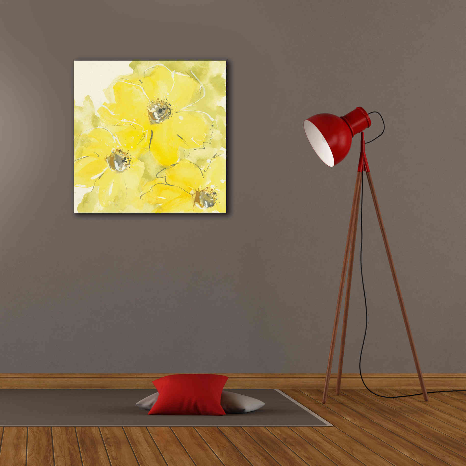 'Sunshine Cosmos I' by Chris Paschke, Giclee Canvas Wall Art,26 x 26