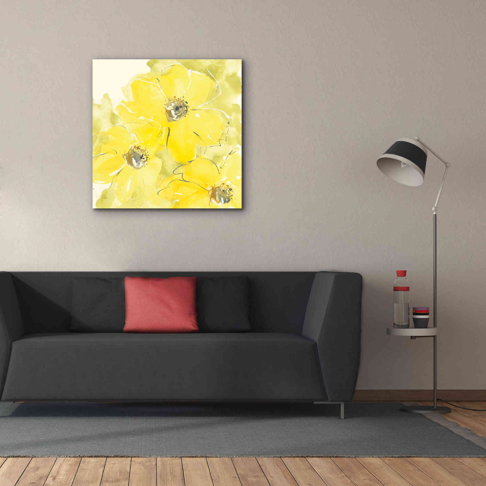 'Sunshine Cosmos I' by Chris Paschke, Giclee Canvas Wall Art,37 x 37