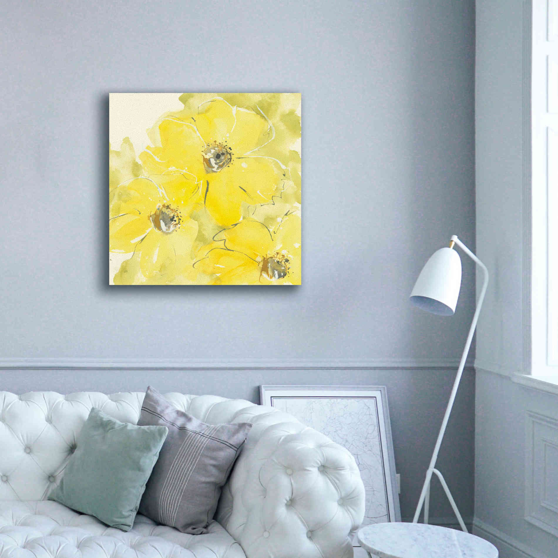 'Sunshine Cosmos I' by Chris Paschke, Giclee Canvas Wall Art,37 x 37