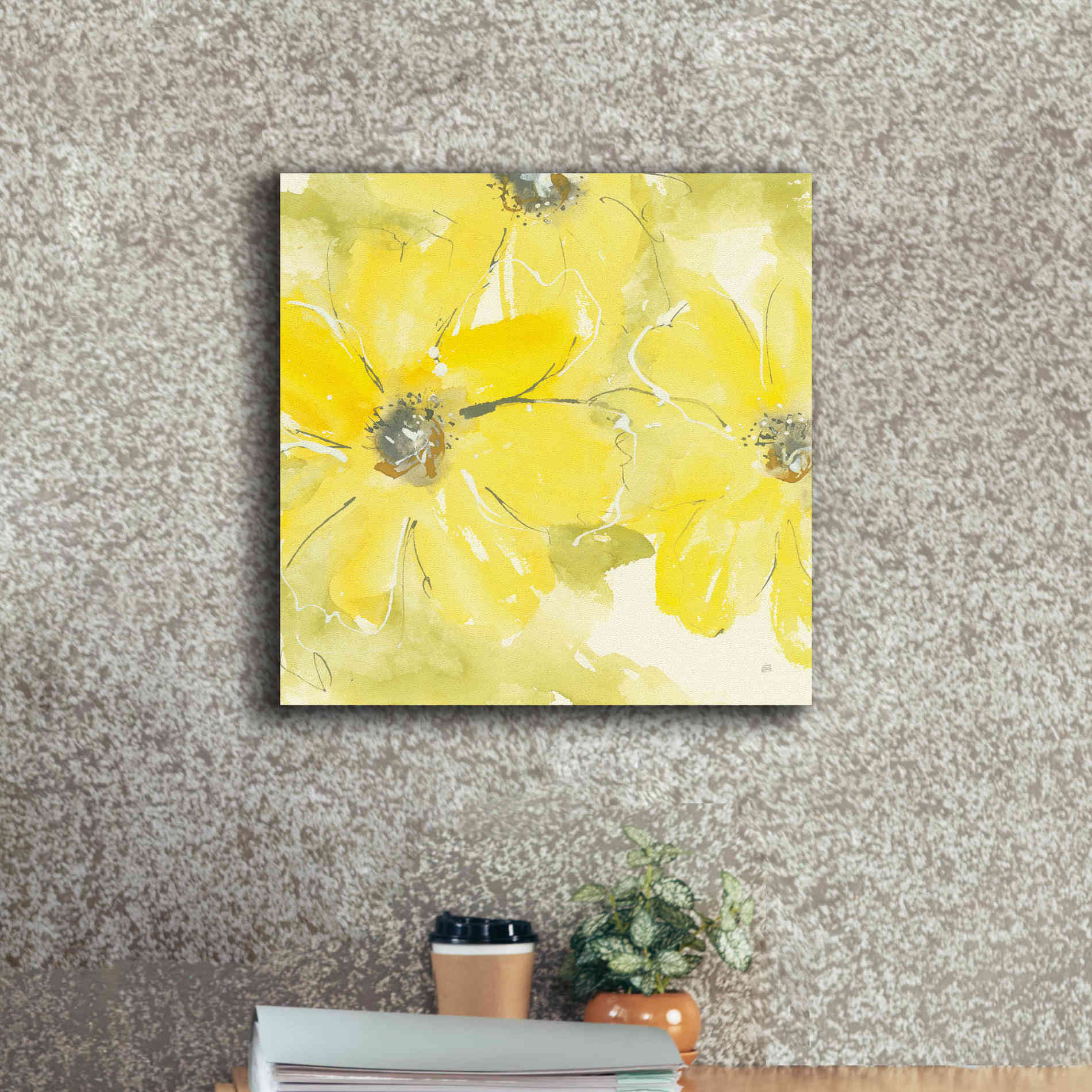 'Sunshine Cosmos II' by Chris Paschke, Giclee Canvas Wall Art,18 x 18