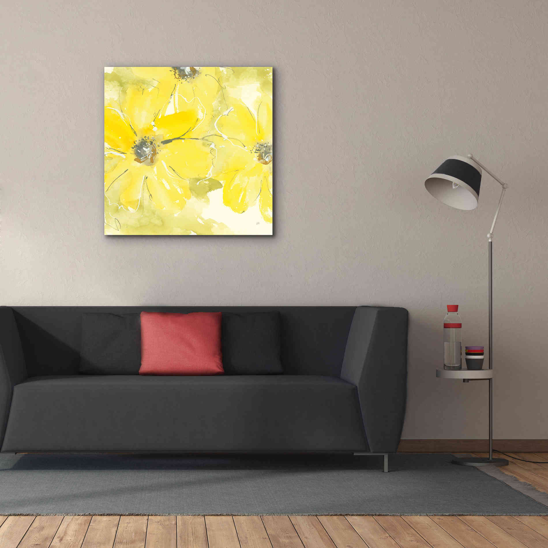 'Sunshine Cosmos II' by Chris Paschke, Giclee Canvas Wall Art,37 x 37