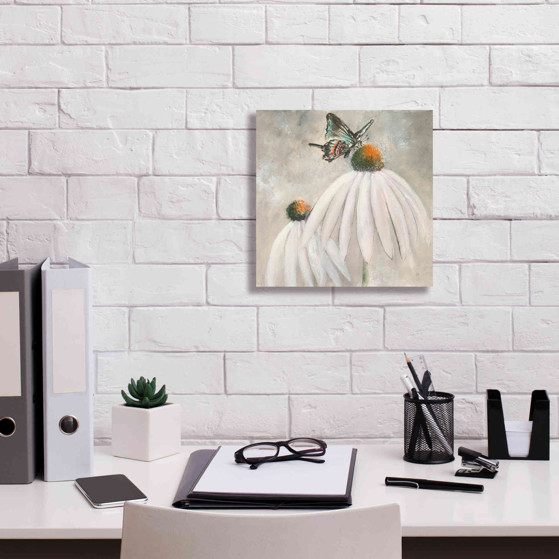 'Butterflies Are Free I' by Chris Paschke, Giclee Canvas Wall Art,12 x 12