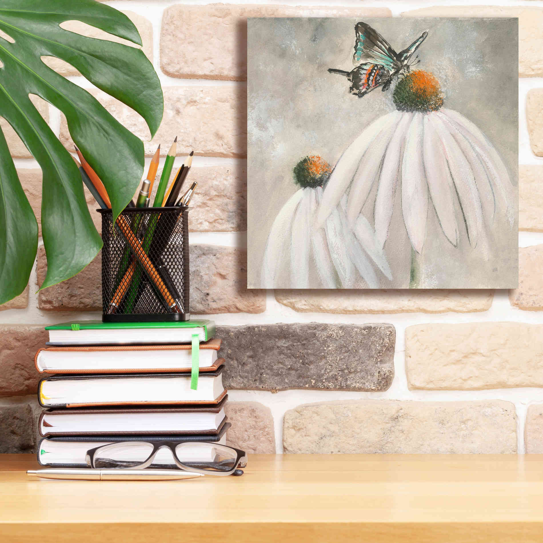 'Butterflies Are Free I' by Chris Paschke, Giclee Canvas Wall Art,12 x 12