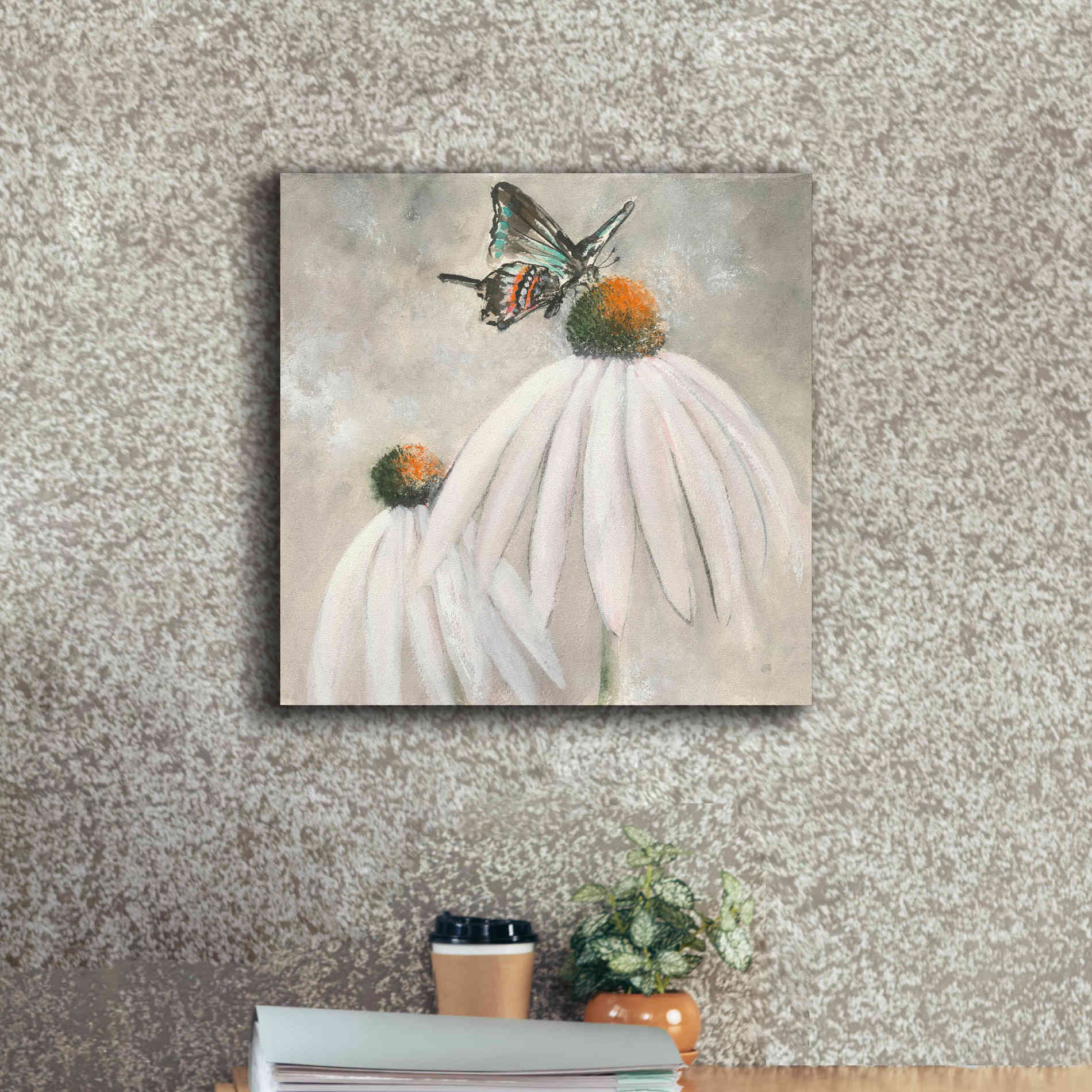 'Butterflies Are Free I' by Chris Paschke, Giclee Canvas Wall Art,18 x 18