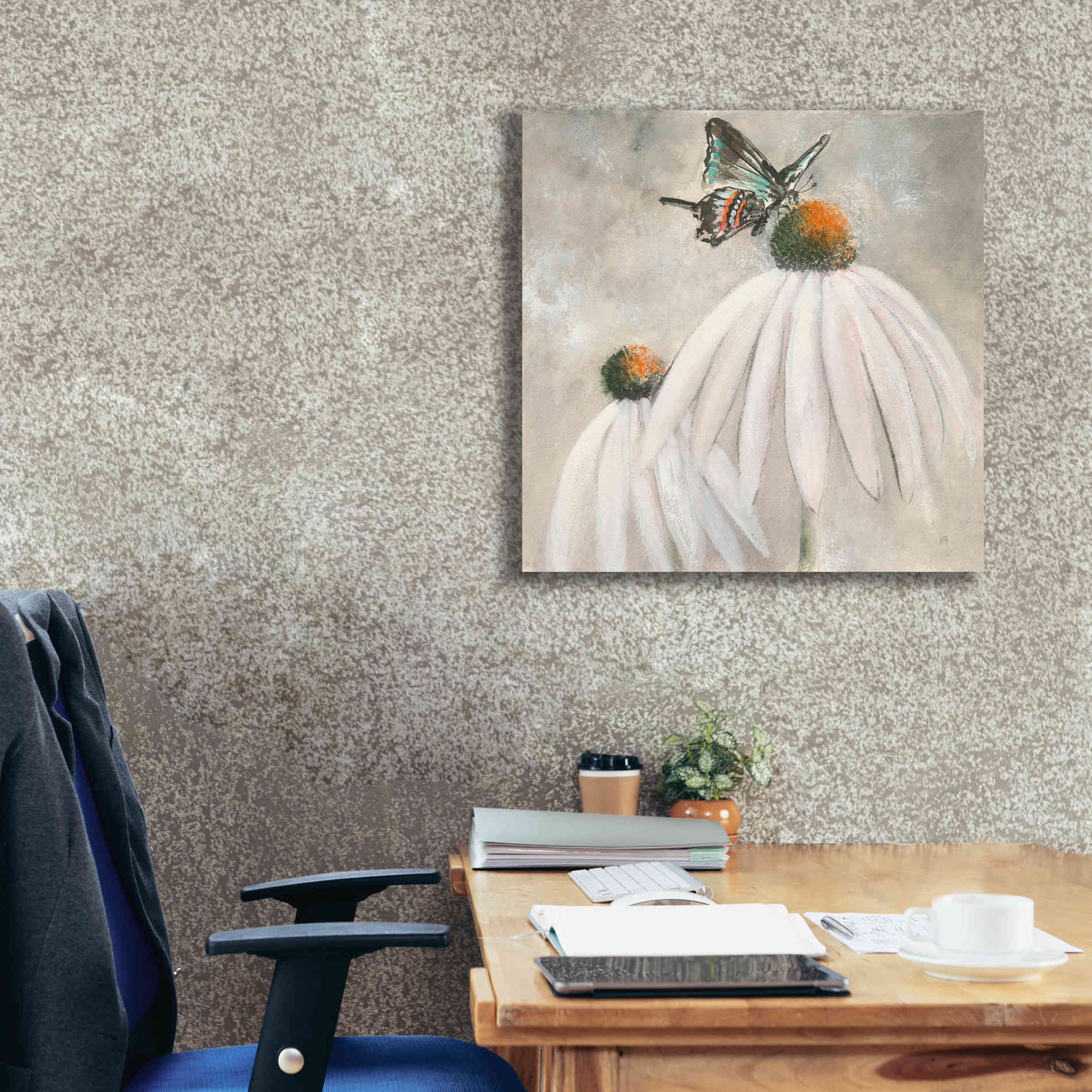 'Butterflies Are Free I' by Chris Paschke, Giclee Canvas Wall Art,26 x 26