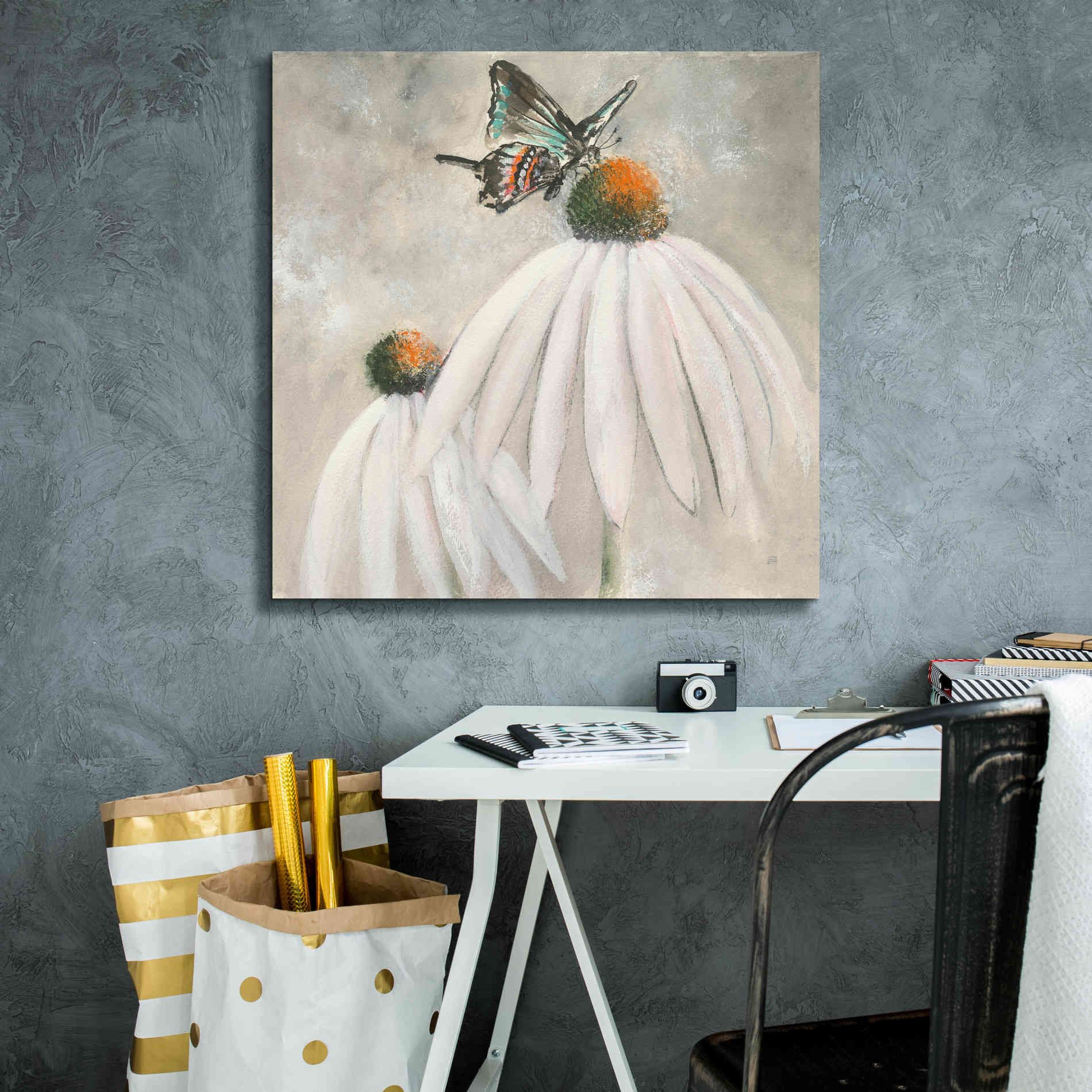 'Butterflies Are Free I' by Chris Paschke, Giclee Canvas Wall Art,26 x 26