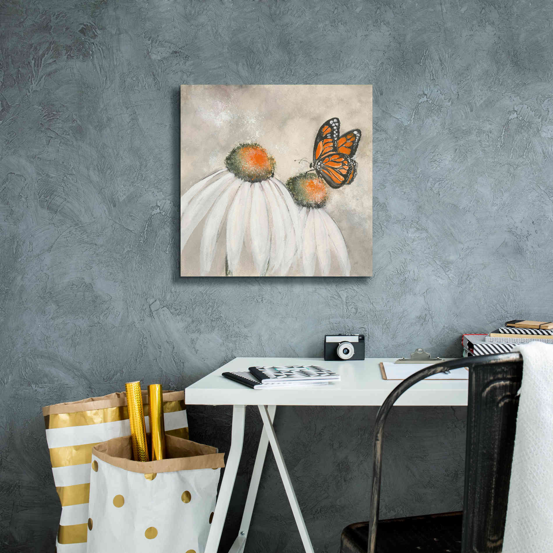 'Butterflies Are Free II' by Chris Paschke, Giclee Canvas Wall Art,18 x 18