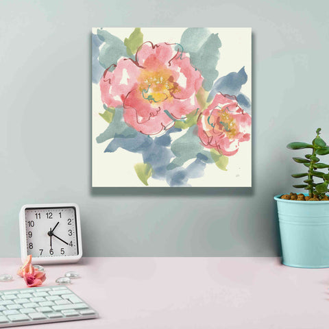 Image of 'Peony In The Pink I' by Chris Paschke, Giclee Canvas Wall Art,12 x 12