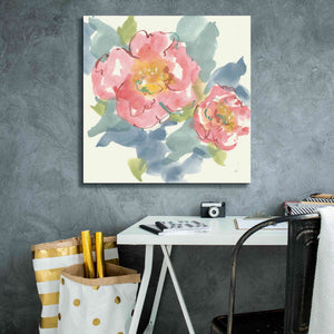'Peony In The Pink I' by Chris Paschke, Giclee Canvas Wall Art,26 x 26