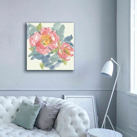 Image of 'Peony In The Pink I' by Chris Paschke, Giclee Canvas Wall Art,37 x 37