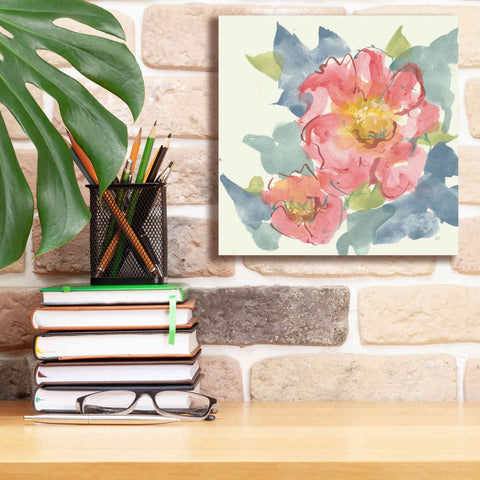 Image of 'Peony In The Pink II' by Chris Paschke, Giclee Canvas Wall Art,12 x 12