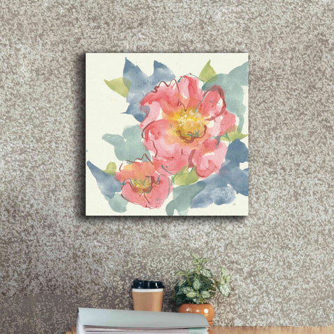 Image of 'Peony In The Pink II' by Chris Paschke, Giclee Canvas Wall Art,18 x 18