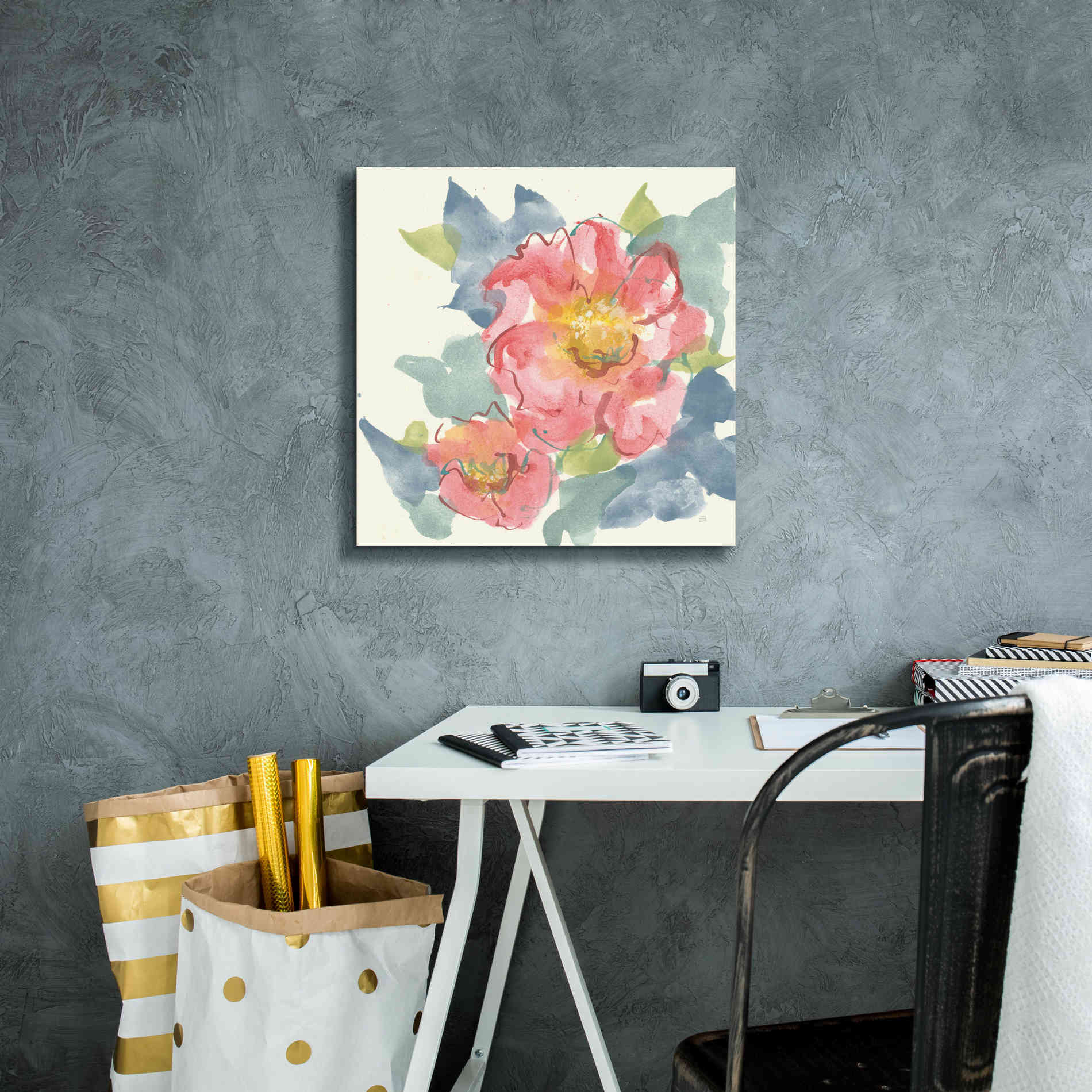 'Peony In The Pink II' by Chris Paschke, Giclee Canvas Wall Art,18 x 18